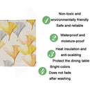 2 PCS Flax Plant Pattern Western Table Mat Coffee Table Insulation Coaster, Specification: Single Side(Mulberry Leaves)