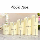 LED Electronic Candle Light Birthday Wedding Home Decoration Props Candle Holder, Rechargeable, Size: 7.5 x 20CM