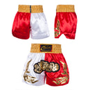 ZhuoAo Muay Thai/Boxing/Sanshou/Fighting Shorts for Men and Women, Size:XS(Quick Dry Sanda Red)