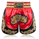 ZhuoAo Muay Thai/Boxing/Sanshou/Fighting Shorts for Men and Women, Size:XL(Red Black Stitching)