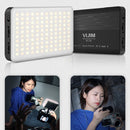 Ulanzi VIJIM VL120 Portable Dual Color Temperature Fill Light with Silicone Soft Light Shade 6 Color Paper Multi-scene Atmosphere Lighting