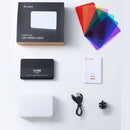 Ulanzi VIJIM VL120 Portable Dual Color Temperature Fill Light with Silicone Soft Light Shade 6 Color Paper Multi-scene Atmosphere Lighting