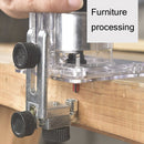Woodworking Trimming Machine Multifunctional Electric Wood Milling Slotting Machine Engraving Tools US Plug, Material:720W Aluminum Body