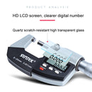 Digital Display Outer Diameter Micrometer 0.001mm High Precision Electronic Spiral Micrometer Thickness Gauge, Model:0-25mm