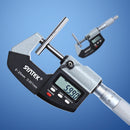 Digital Display Outer Diameter Micrometer 0.001mm High Precision Electronic Spiral Micrometer Thickness Gauge, Model:0-25mm