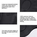 Silicone Ear Protection Waterproof Swimming Cap for Adults with Long Hair(Purple)