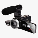 4K HD Night Vision 48MP Home WiFi Live Camcorder DV Digital Camera, Style:Microphone
