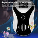 Ultrasonic Multifunctional Mouse Repeller Energy-Saving Silent Insect Repeller, Plug Type:US Plug(Black White)