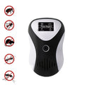 Ultrasonic Multifunctional Mouse Repeller Energy-Saving Silent Insect Repeller, Plug Type:EU Plug(Black White)