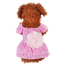 Dog Spring and Summer Thin Lace Princess Dress Small Pet Clothing, Size:XS(Pink)