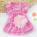 Dog Spring and Summer Thin Lace Princess Dress Small Pet Clothing, Size:XL(Pink)