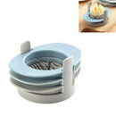 3 in 1 Multifunctional Egg Cutter Half-cut Egg Tool(Blue)