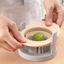 3 in 1 Multifunctional Egg Cutter Half-cut Egg Tool(Orange)