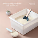 5 PCS Kitchen Multifunctional Plastic Scoop Rice Spoon Household Measuring Spoon Random Color Delivery