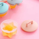 4 in 1 Home Creative Kitchen Steaming Egg Set with Oil Brush(Green)