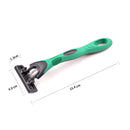 10 PCS Three-layer Stainless Steel Sensor Head Design Comfortable Handle Disposable Manual Shaver