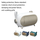 N301 Mini Heater Office Desk Silent Hot Air Heater Household Bedroom Heater US Plug(Ink Blue)