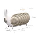 N301 Mini Heater Office Desk Silent Hot Air Heater Household Bedroom Heater US Plug(White)