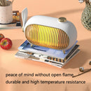 N301 Mini Heater Office Desk Silent Hot Air Heater Household Bedroom Heater US Plug(Ink Blue)