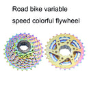 VG SPORTS Bicycle Lightweight Wear -Resistant Colorful Flywheel, Style:9 Speed 11-32T