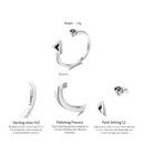 Geometric Movement Open Ring S925 Sterling Silver Ring