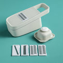 Multifunctional Vegetable Cutter Kitchen Potato Slicing Radish Shredder(Gray)