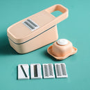 Multifunctional Vegetable Cutter Kitchen Potato Slicing Radish Shredder(Orange)