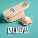 Multifunctional Vegetable Cutter Kitchen Potato Slicing Radish Shredder(Orange)