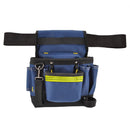 Electrician Maintenance Adjustable Multi-pocket Hardware Tool Belt Bag Multi-function Storage Bag(Blue)
