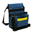 Electrician Maintenance Adjustable Multi-pocket Hardware Tool Belt Bag Multi-function Storage Bag(Blue)