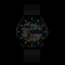 SKMEI 9199 Men Automatic Mechanical Watch Mesh Belt Gear Skeleton Watch(Golden Noodles)