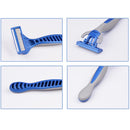 3 Sets Five-layer Stainless Steel Men Disposable Manual Razor Induction Rotary Cutter Head