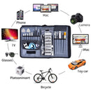 Portable Cloth Bag Mobile Phone Disassembly Maintenance Tool Multi-function Combination Tool Screwdriver Set(Blue)