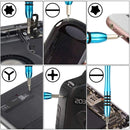 110 in 1 Watch Mobile Phone Disassembly Maintenance Tool Multi-function Chrome Vanadium Steel Screwdriver Set(Blue)