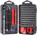 110 in 1 Watch Mobile Phone Disassembly Maintenance Tool Multi-function Chrome Vanadium Steel Screwdriver Set(Black Red)
