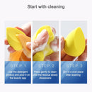 8 PCS Hydrophilic Wet And Dry Heart-shaped Non-latex Beauty Egg Set(Red and yellow set)
