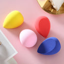 8 PCS Hydrophilic Wet And Dry Heart-shaped Non-latex Beauty Egg Set(Red and yellow set)