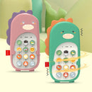 Baby Puzzle Bilingual Simulation Mobile Phone Toy Baby Child Early Education Machine(Green)