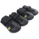 4 in 1 Autumn Winter Pet Dog Foot Cover Waterproof Shoes, Size:6.2x4.5cm(Black)