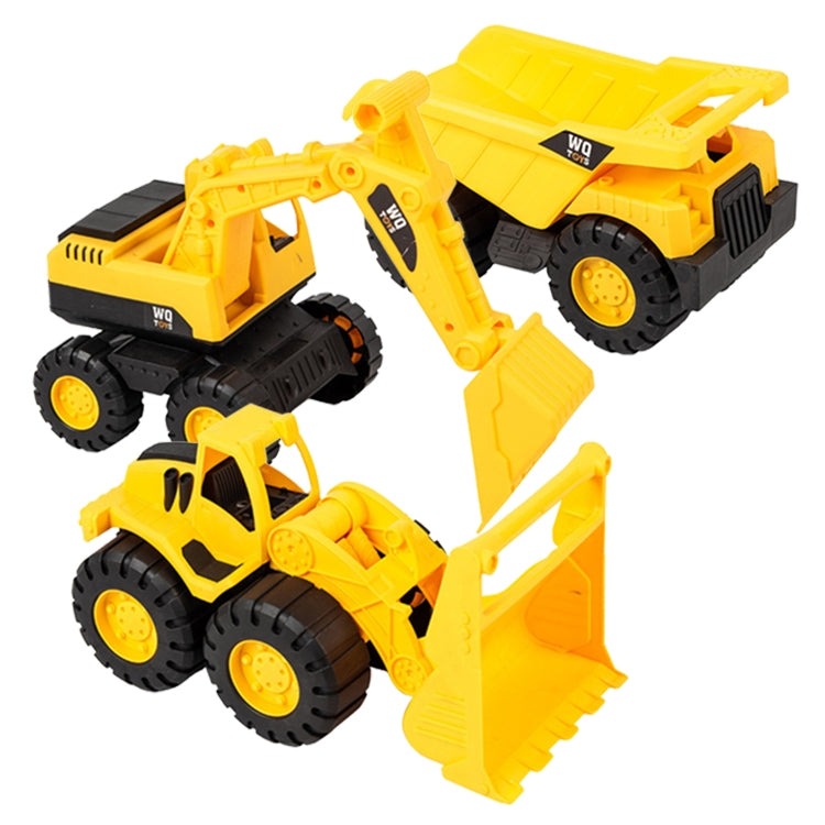 3 PSC / Set Children Simulation Drop-resistant Excavation Engineering Vehicle Toy Set, Random Style Delivery, Size:M