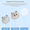 Bamboo Fiber Children Tableware Set Household Cute Cartoon Baby Food Supplement Plate Set(044 Panda)