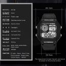 SYNOKE 9619B Nylon Canvas Strap Luminous Waterproof Digital Watch(Green Head Black Belt)