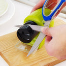 2 PCS Multi Function Electric Sharpener Fast Sharpening Stone Grinding Scissors Kitchen Knife Screwdriver Home Kitchen Tools(Green)