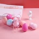 2 Sets Soft and Non-powder Non-latex Beauty Egg Set Color Random Delivery(Silver Cover 5 PCS)