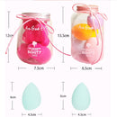 2 Sets Soft and Non-powder Non-latex Beauty Egg Set Color Random Delivery(Silver Cover 5 PCS)