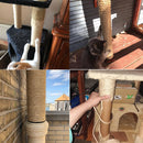 50m Pets Hemp Rope Cat Scratch Board Sword Rope Accessories Protect Cat Grip Toy Grabbing Materials(4mm)