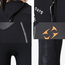 DIVE&SAIL WS-19481 One-piece Long-sleeved Warm Diving Suit Surfing Snorkeling Swimsuit, Size:S(Black)