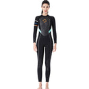 DIVE&SAIL WS-19481 One-piece Long-sleeved Warm Diving Suit Surfing Snorkeling Swimsuit, Size:M(Black)