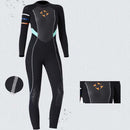 DIVE&SAIL WS-19481 One-piece Long-sleeved Warm Diving Suit Surfing Snorkeling Swimsuit, Size:M(Black)