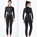 DIVE&SAIL WS-19481 One-piece Long-sleeved Warm Diving Suit Surfing Snorkeling Swimsuit, Size:L(Black)